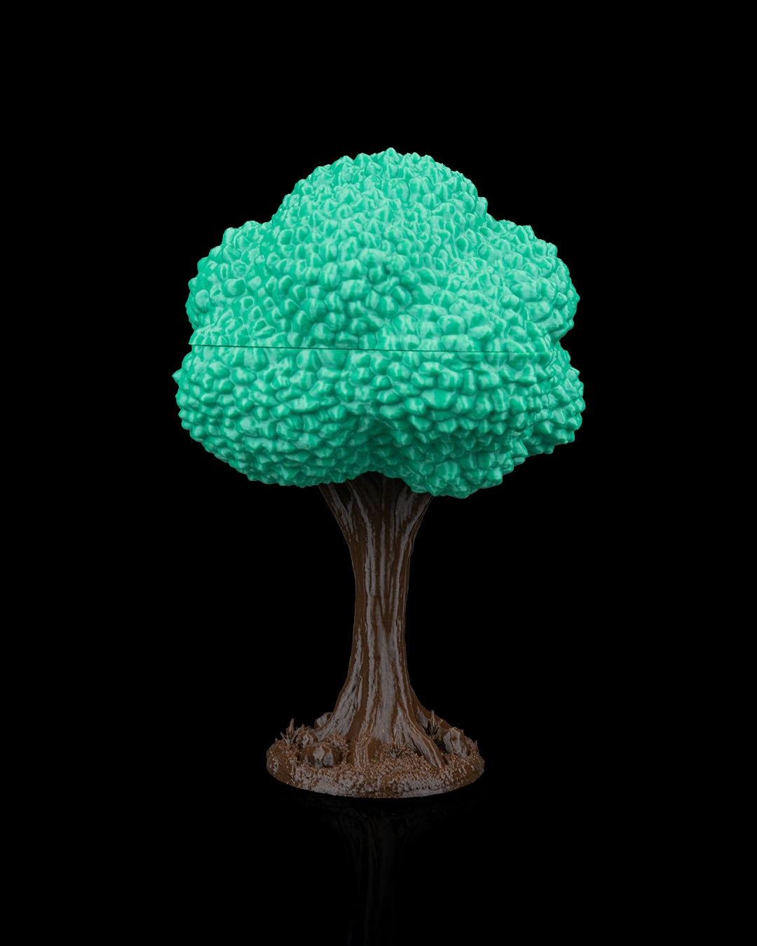 Village Roads, Walls, and Trees