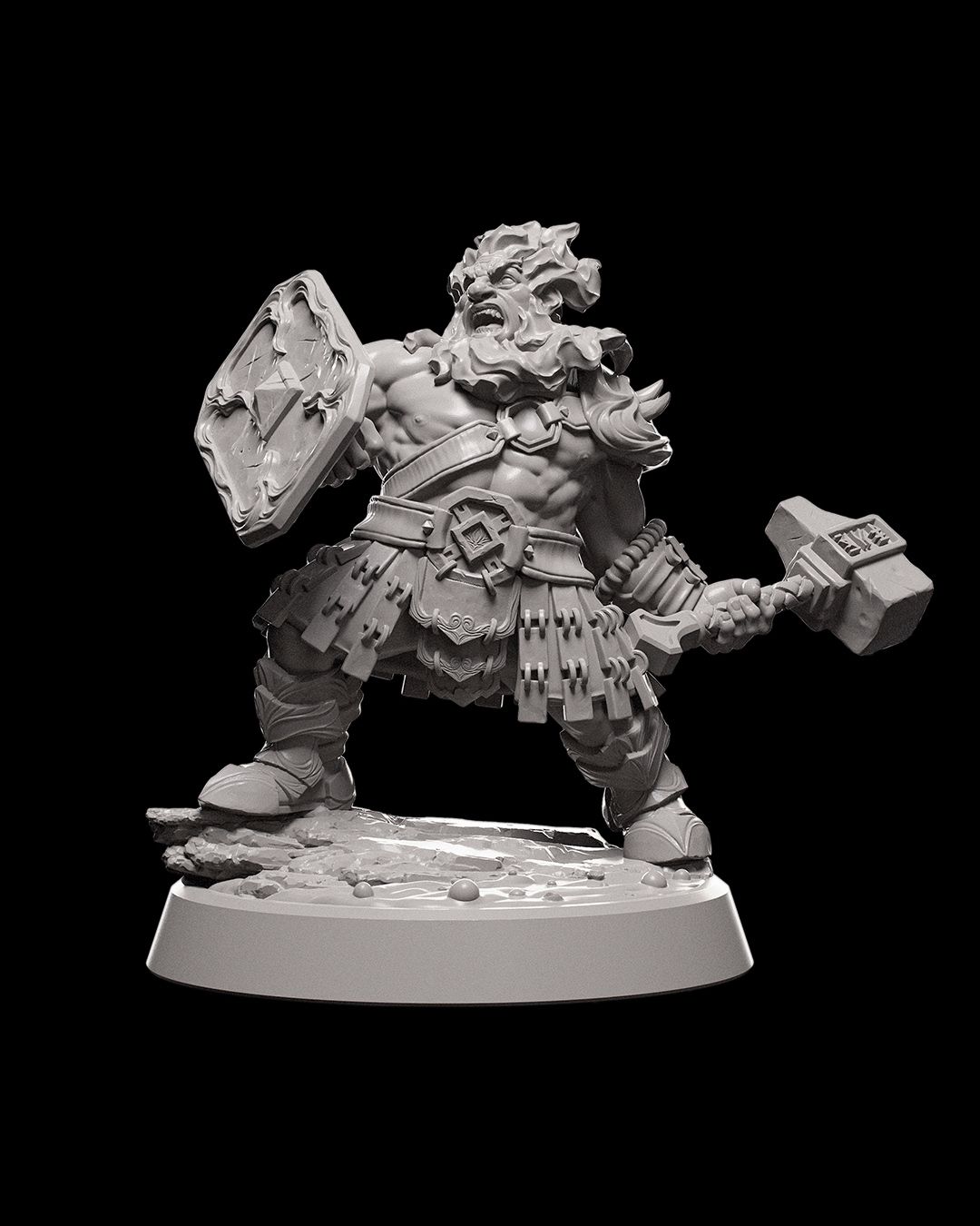 Dwarven Flame Warrior - Male