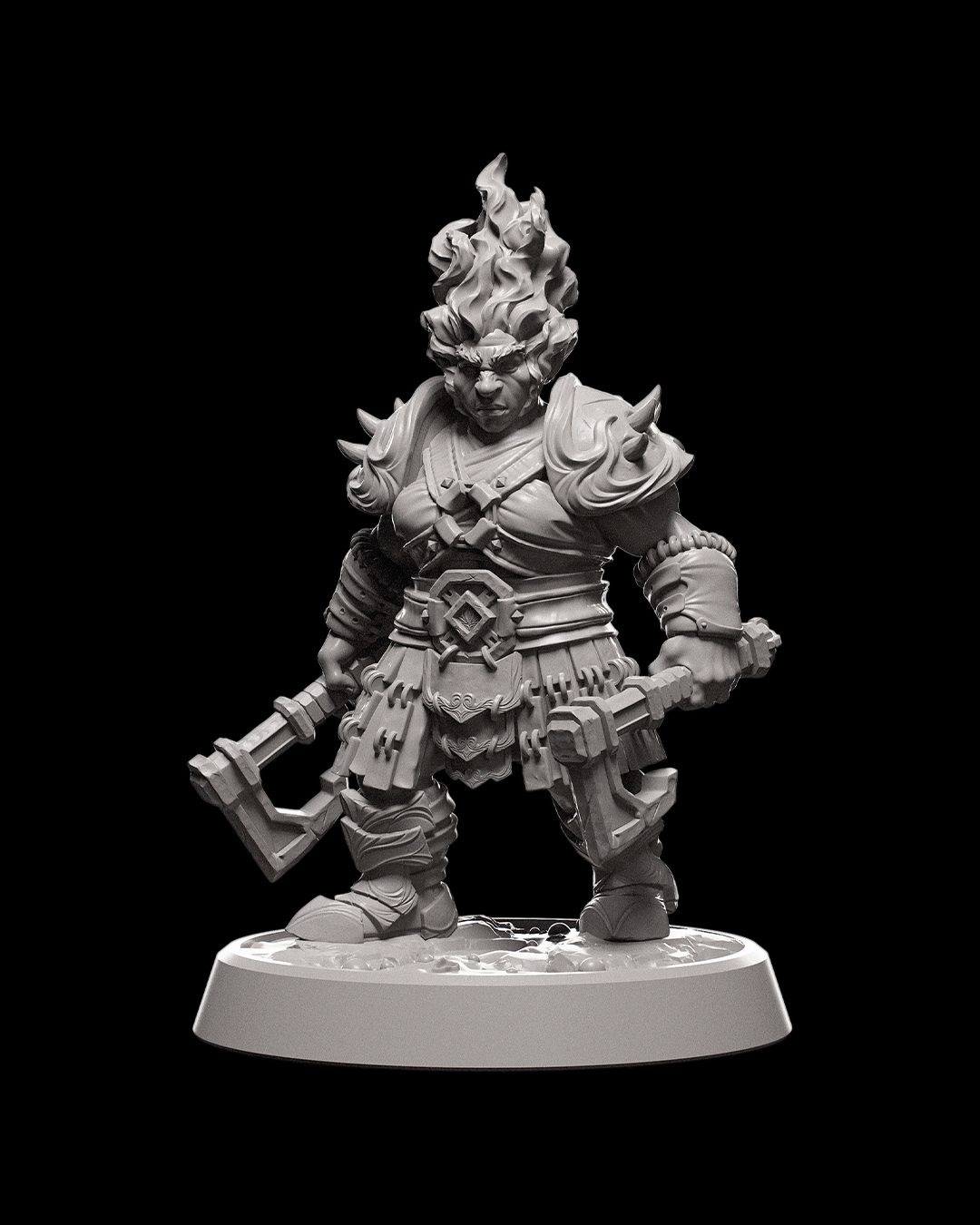 Dwarven Flame Warrior - Female